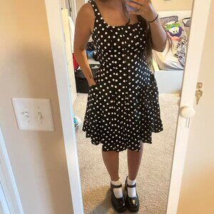 Women's Black and White Dress